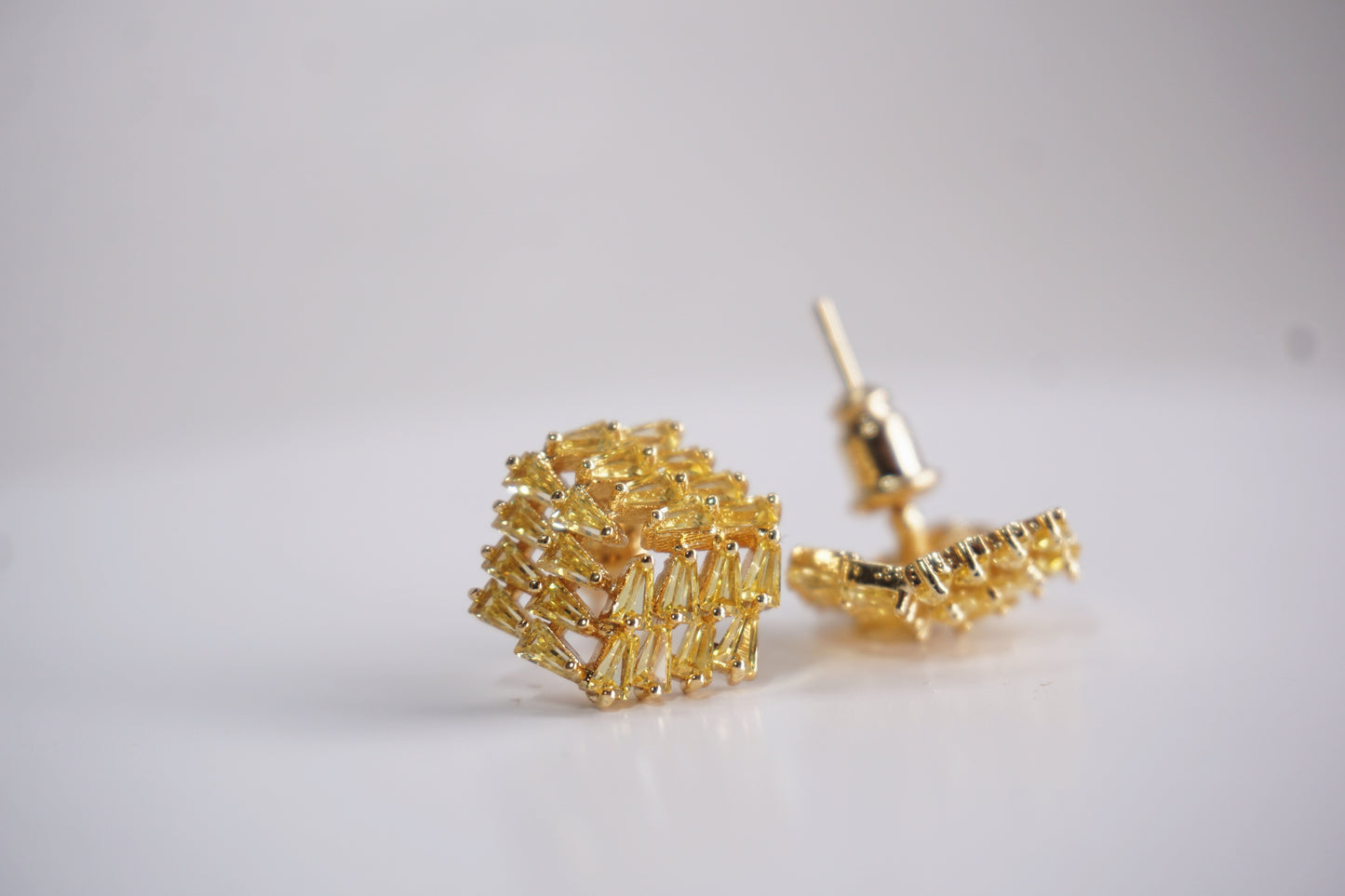 Vintage Canary Studs