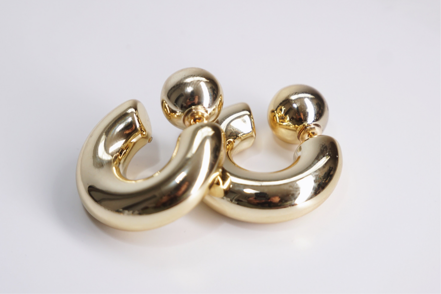 Gold Cosmic Hoops