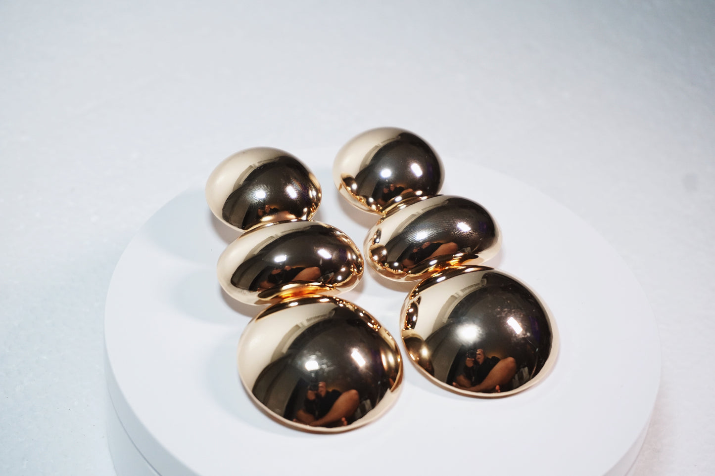 Gold Jumbo Boba Earrings