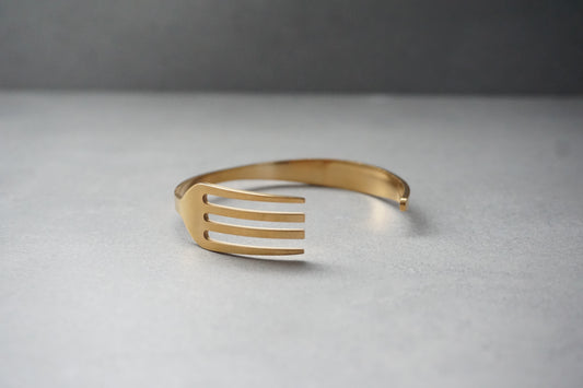 Gold WhatTheFork Bracelet