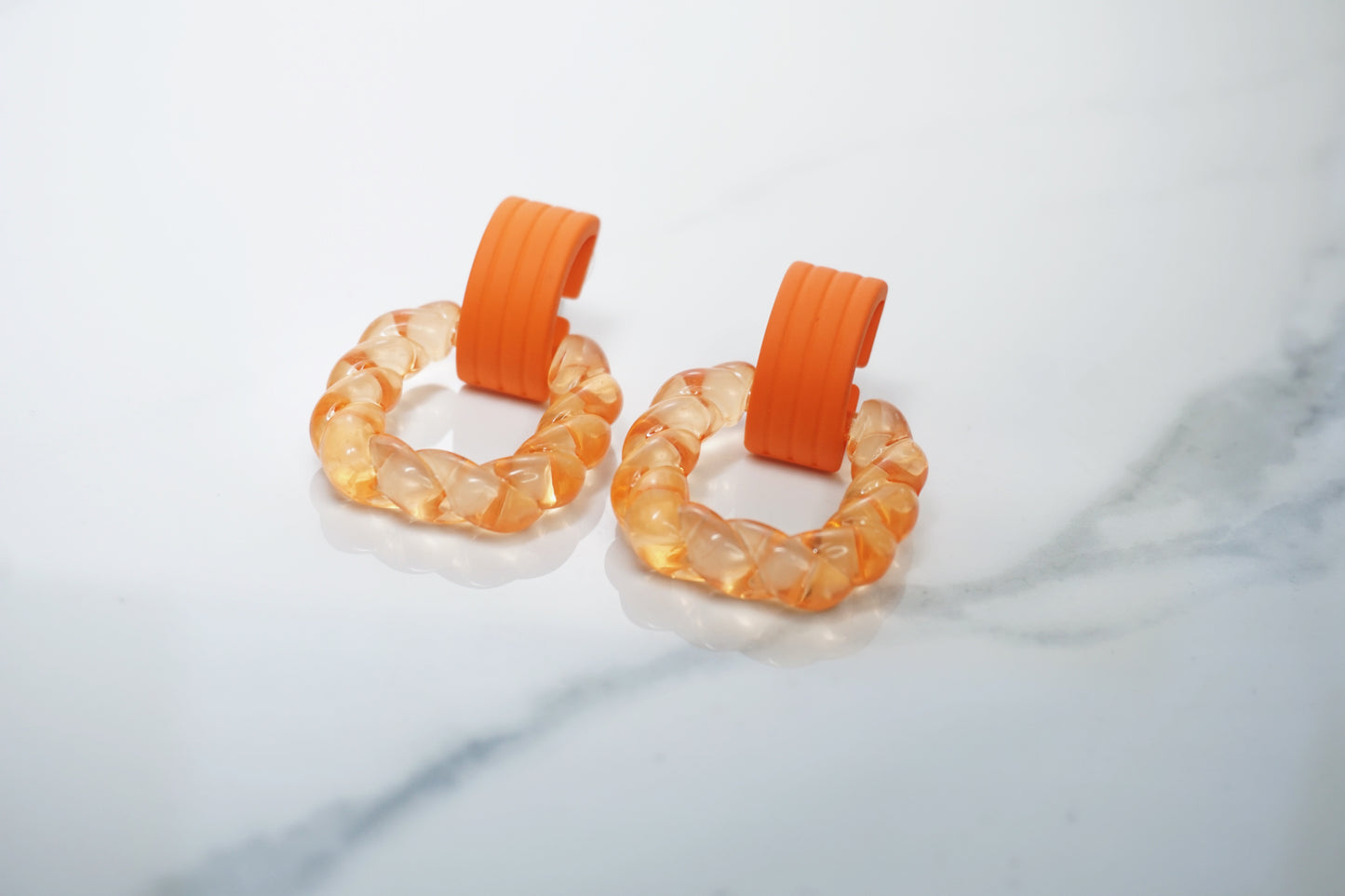 Orange Crush Statement Earrings