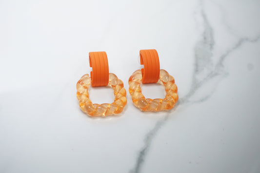 Orange Crush Statement Earrings