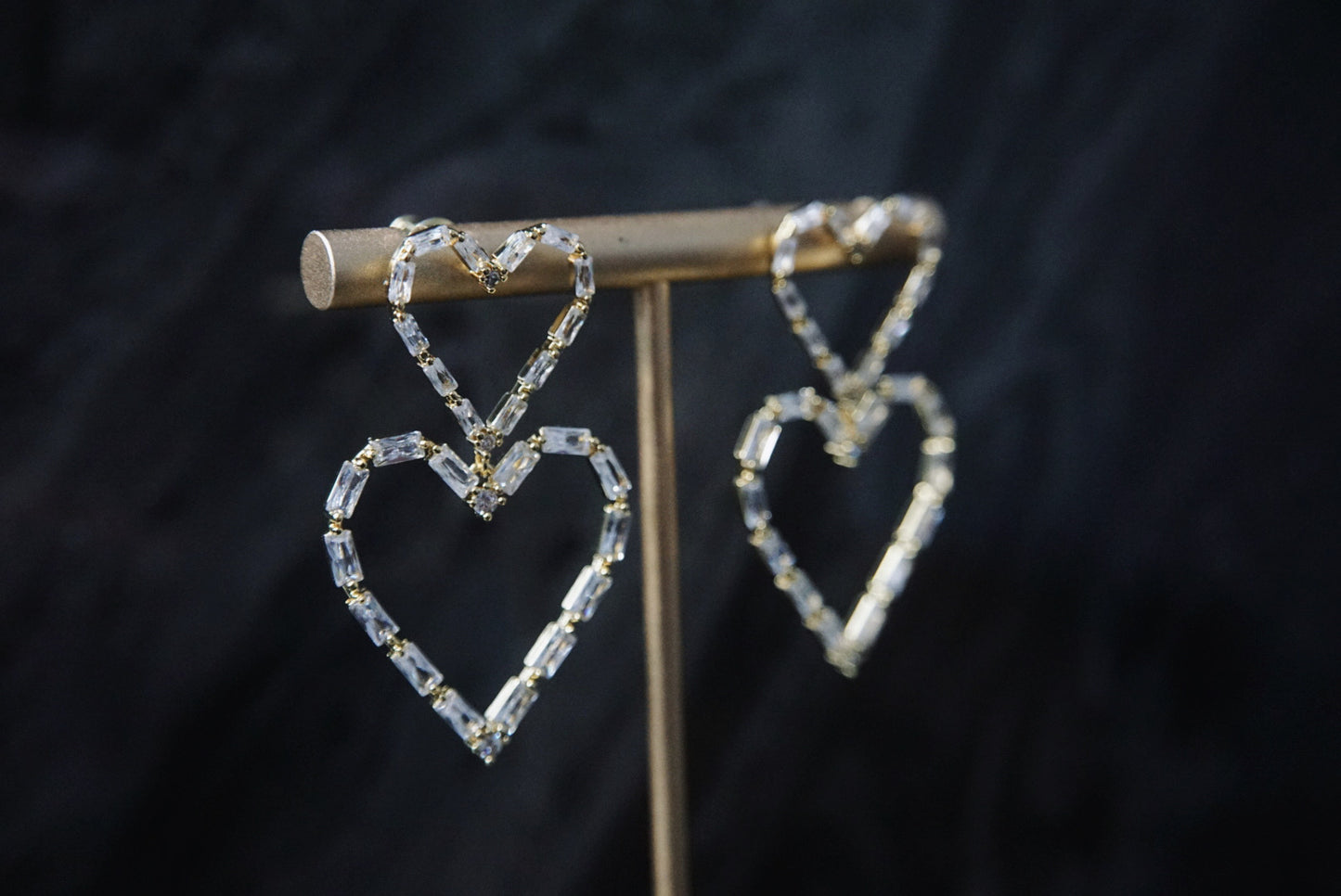 Gold Heartfelt Earrings