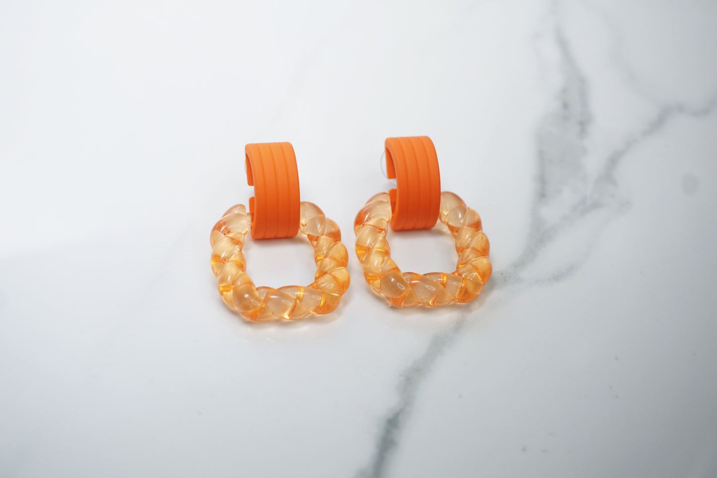 Orange Crush Statement Earrings