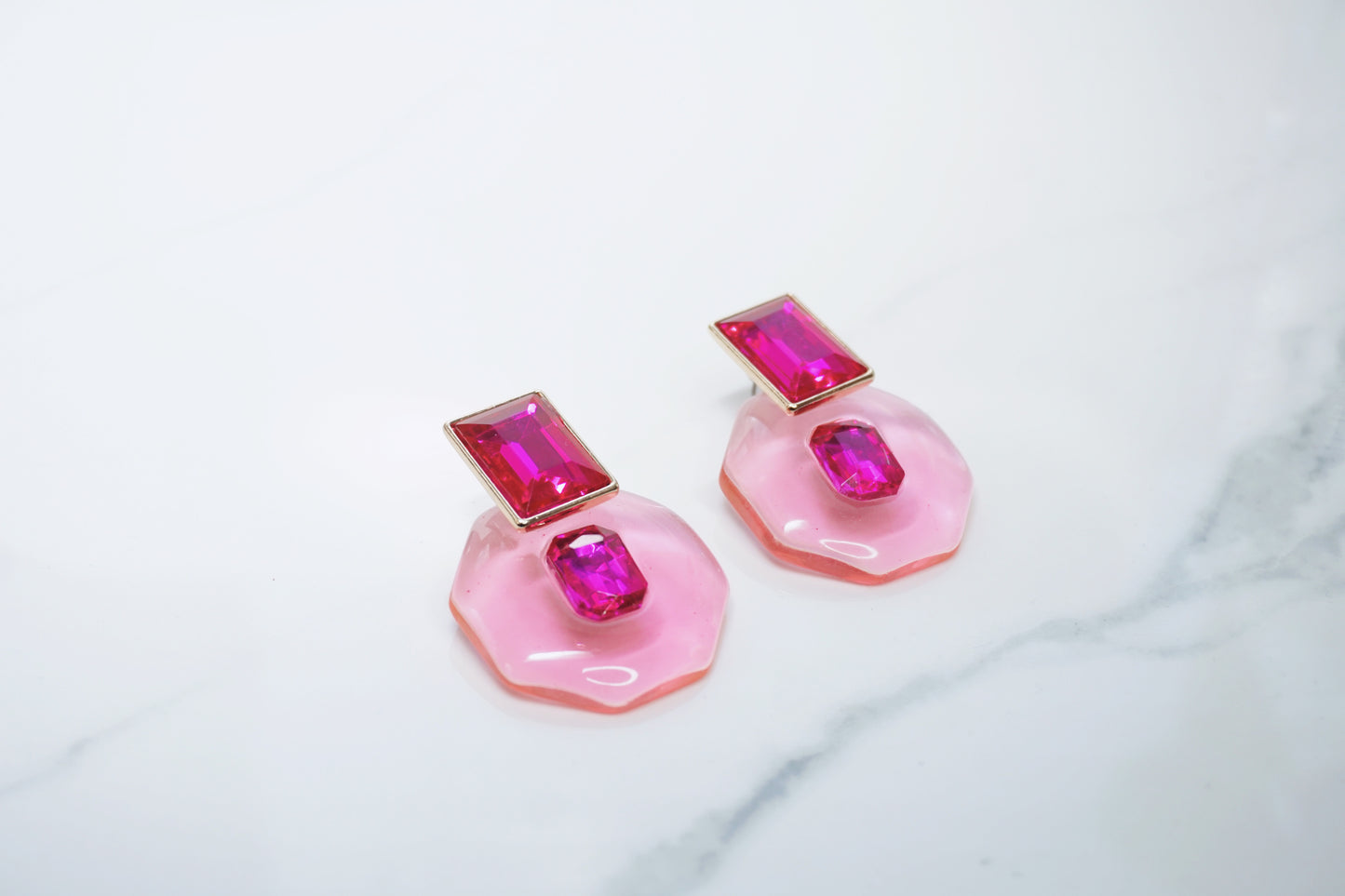 Pink Candy Statement Earrings