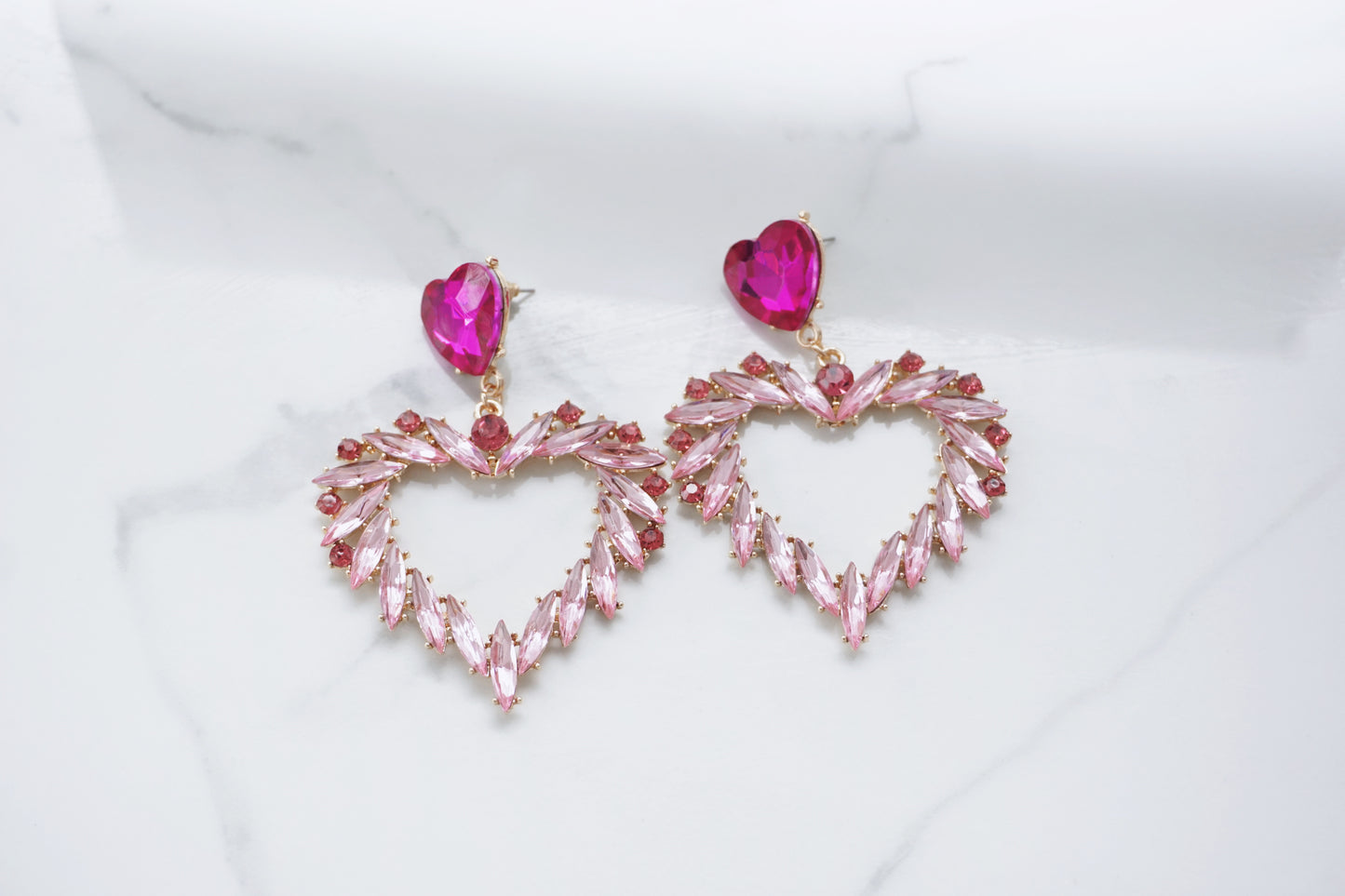 Pink Lovers Statement Earrings